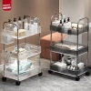 Kệ Xe Đẩy Spa 4 Tầng Trong Suốt, Bánh Xe Đa Năng cho Tiệm Tóc, Phun Xăm, Nhà Tắm Giá 122.000₫