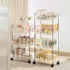 Kệ Xe Đẩy Spa 4 Tầng Trong Suốt, Bánh Xe Đa Năng cho Tiệm Tóc, Phun Xăm, Nhà Tắm Giá 122.000₫ 3