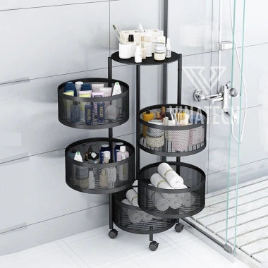 Kệ Xoay Đa Năng 3-5 Tầng MKS031 - Tiết Kiệm Không Gian Bếp, Phòng Khách, Phòng Ngủ - 544.800₫ 9