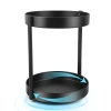 Kệ Xoay Gia Vị Nhà Bếp 360° Nhiều Tầng Thép Carbon Đen Sần Không Gỉ – Giá 125k 5