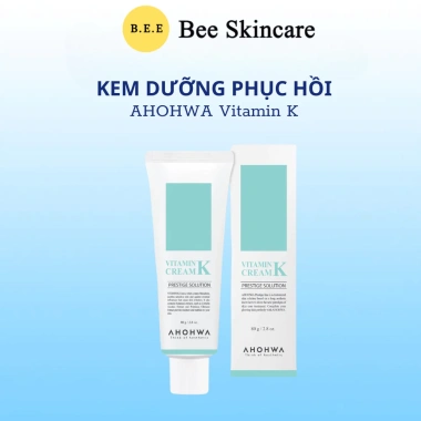 Kem AHOHWA Vitamin K Cream Da Nhạy Cảm: Làm Dịu, Mờ Sẹo, Giảm Giãn Mao Mạch