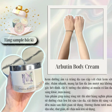 Kem Arbutin Body Cream Dưỡng Trắng Nhanh, Cấp ẩm, Dùng cho mọi da - Giá 172.000đ