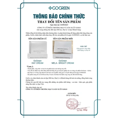 Kem Arbutin Chính Hãng Gogreen 50g - Làm Trắng, Mờ Nám, Giá Giảm 1.200.000 VNĐ