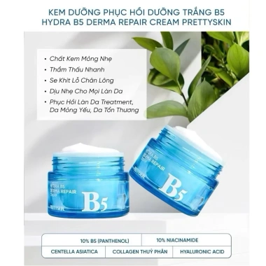 Kem B5 Prettyskin 1.5ml Mini - Dưỡng ẩm, phục hồi dịu da, giảm giá 22% chỉ 45.000 VND 2 Kem B5 Prettyskin 1.5ml Mini - Dưỡng ẩm, phục hồi dịu da, giảm giá 22% chỉ 45.000 VND 2