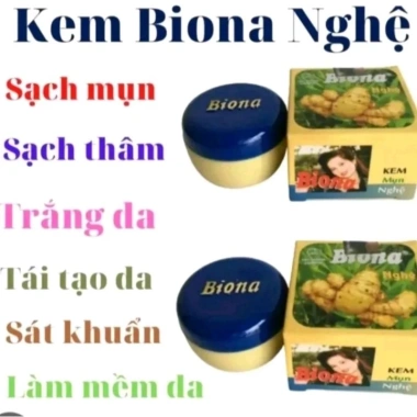 Kem Biona Nghệ 3g - Giảm mụn, mờ thâm, sáng da, Hàng chính hãng, Giá 130.000 VND