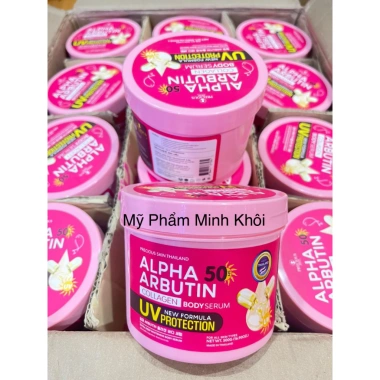 Kem Body 500g Alpha Arbutin Collagen Dưỡng Trắng Da Chống Nắng Giá ưu đãi 118k