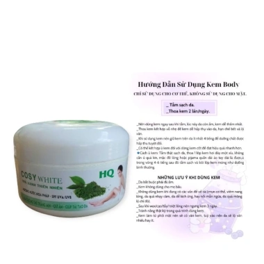 Kem Body Cosy White Trà Xanh Dưỡng ẩm, Trắng Da, Nén Dẻo - Giá 75.000 VNĐ