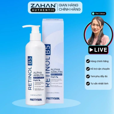 Kem body dưỡng trắng ban đêm Retinol B5 Prettyskin - Giảm nám, chỉ 375.000₫ Kem body dưỡng trắng ban đêm Retinol B5 Prettyskin - Giảm nám, chỉ 375.000₫