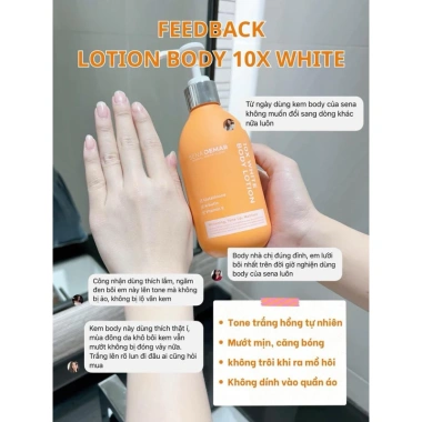 Kem Body Dưỡng Trắng Da Senademar Hàn Quốc 300ml - Nâng Tông, Cấp ẩm, Nhả Nắng, Chống Lão Hóa - Chính Hãng 4