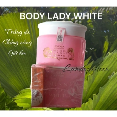 Kem Body Lady White Collagen tặng Nước Hoa, Giá 100.000 Đ, Dưỡng ẩm và Trắng da 2 Kem Body Lady White Collagen tặng Nước Hoa, Giá 100.000 Đ, Dưỡng ẩm và Trắng da 2