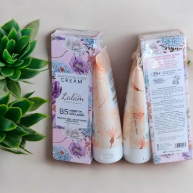 Kem Body Lalam Dưỡng Trắng Da Chống Nắng 200g - Tặng Tây Da Chết, Giá Ưu Đãi 190k