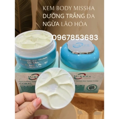 Kem Body Missha Trắng Da Ngừa Lão Hóa 180g - Giá Giảm 125k, Dưỡng ẩm và Sáng Da