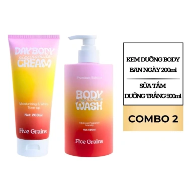 Kem Body Nâng Tone Five Grains 200ml – Chính hãng, dưỡng ẩm, trắng da toàn thân, 175k 3
