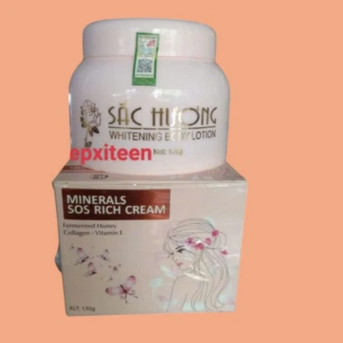 Kem Body Sắc Hương Trắng Da 130g - Dưỡng ẩm, Tăng Độ Sáng Da, Giá chỉ 70.000đ