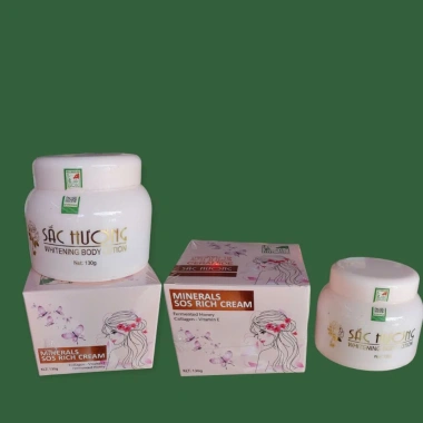 Kem Body Sắc Hương Trắng Da 130g - Dưỡng ẩm, Tăng Độ Sáng Da, Giá chỉ 70.000đ