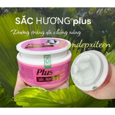 Kem Body Sắc Hương Trắng Da Plus Hồng Hủ Trần 110g - Dưỡng trắng, Tăng sáng, Giá 57.330₫ 2