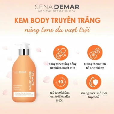 Kem Body SenaDemar 10x Lotion 300ml Dưỡng trắng, nâng tone, cấp ẩm, chỉ 450.000₫