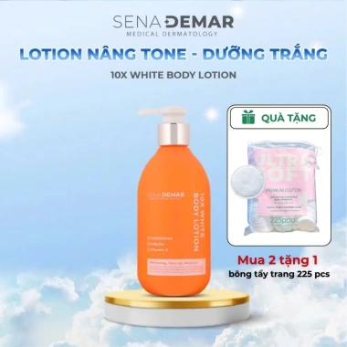 Kem Body SenaDemar 10x Lotion 300ml Dưỡng trắng, nâng tone, cấp ẩm, chỉ 450.000₫
