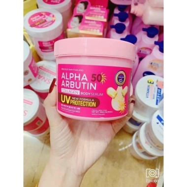 Kem Body Sirum ALPHA ARBUTIN Kích Trắng PLUS 3+ New UV Protection 500g Hàng Chuẩn Giá Ưu Đãi 66.000đ