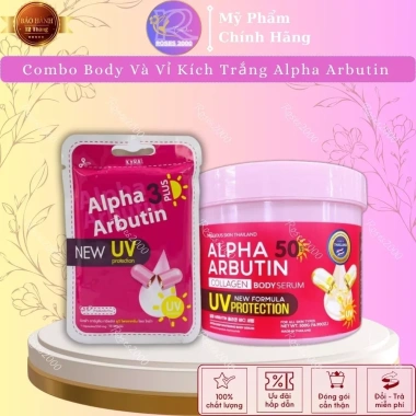 Kem Body Sirum Alpha Arbutin Trắng Da UV Protection 500g Giá chỉ 59.000 VND