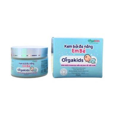 Kem bôi đa năng Orgakids cho bé giảm ngứa, dịu mẩn đỏ, lành vết trầy, mềm da 30g
