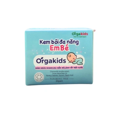 Kem bôi đa năng Orgakids cho bé giảm ngứa, dịu mẩn đỏ, lành vết trầy, mềm da 30g