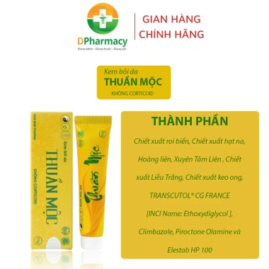 Kem bôi da Thuần Mộc 16g – Dưỡng ẩm, làm mềm, dịu mát mụn nhọt, viêm da, ngứa – Giá ưu đãi 135.000₫ 2 Kem bôi da Thuần Mộc 16g – Dưỡng ẩm, làm mềm, dịu mát mụn nhọt, viêm da, ngứa – Giá ưu đãi 135.000₫ 2