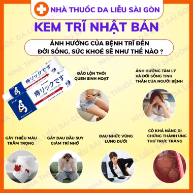 Kem Bôi Trĩ Nhật Bản giảm ngứa, làm dịu rát, hỗ trợ co búi nhanh Giá chỉ 68.000đ