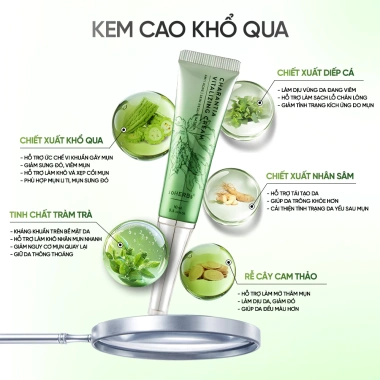 Kem Cao Khổ Qua 10ml Dành Cho Nữ - Giảm Mụn Hiệu Quả, Dưỡng Da Sáng Mịn 5 Kem Cao Khổ Qua 10ml Dành Cho Nữ - Giảm Mụn Hiệu Quả, Dưỡng Da Sáng Mịn 5