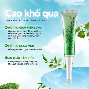 Kem Cao Khổ Qua 10ml Dành Cho Nữ - Giảm Mụn Hiệu Quả, Dưỡng Da Sáng Mịn