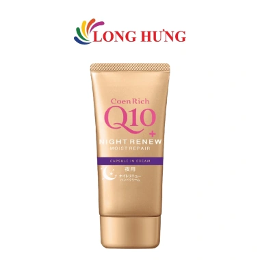 Kem cấp ẩm da tay ban đêm Kosé CoenRich Q10+ Capsule In Cream 80g - Dưỡng sâu, tái tạo