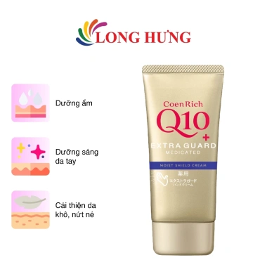 Kem cấp ẩm da tay Kosé CoenRich Q10+ Extra Guard Moist Shield 80g: Dưỡng sâu, bảo vệ lâu, giá chỉ 139k Kem cấp ẩm da tay Kosé CoenRich Q10+ Extra Guard Moist Shield 80g: Dưỡng sâu, bảo vệ lâu, giá chỉ 139k
