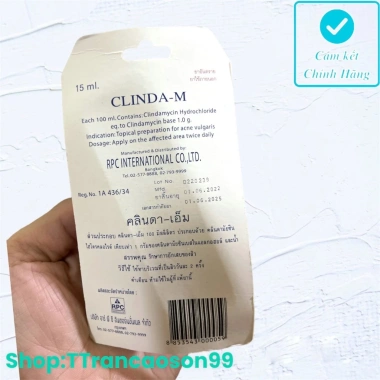 Kem Chấm Mụn Clinda-M Thái Lan - Tinh Chất Giảm Xẹp Mụn, Giá 79.000đ