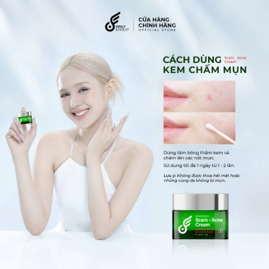 Kem Chấm Mụn DAILY EFFECT 10g - Khổ Qua Rừng, Diếp Cá, Giảm Mụn Nhanh, Giá 189k