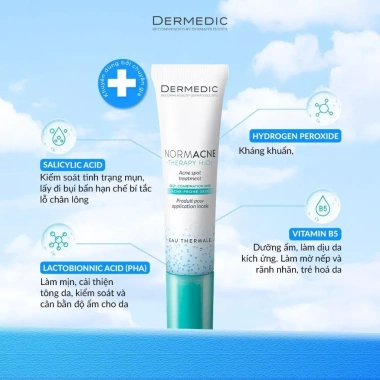 Kem Chấm Mụn Dermedic Normacne Therapy H2O2 - Giảm Mụn Nhanh, Giá Ưu Đãi 406.300₫ 6