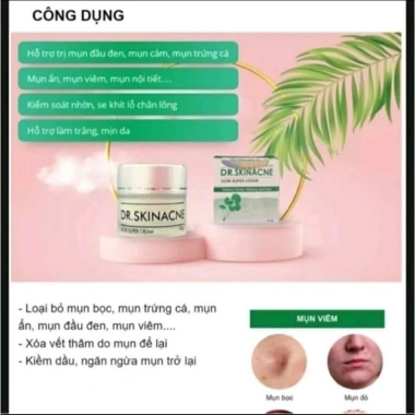 Kem chấm mụn thâm siêu tốc Dr Skinacne - Giảm giá 89k, trị mụn nhanh, da sạch không thâm 2