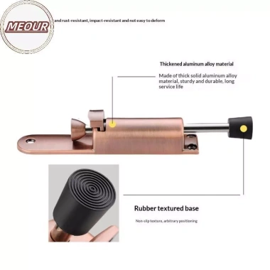 Kẽm Chân Meour Hợp Kim Điều Chỉnh Độ Cao Su Đế Ổn Định, Nút Chặn, Dùng cho Cửa & Lò Xo Kính Thiên Văn 8