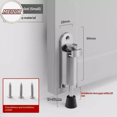 Kẽm Chân Meour Hợp Kim Điều Chỉnh Độ Cao Su Đế Ổn Định, Nút Chặn, Dùng cho Cửa & Lò Xo Kính Thiên Văn 10