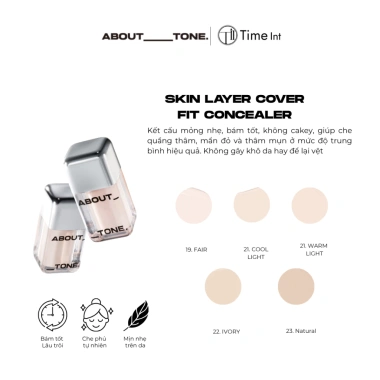 Kem Che Khuyết Điểm ABOUT TONE Cover Fit Mịn Da Tự Nhiên, Lâu Trôi 145k 2 Kem Che Khuyết Điểm ABOUT TONE Cover Fit Mịn Da Tự Nhiên, Lâu Trôi 145k 2