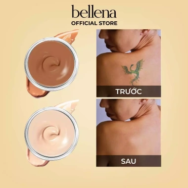Kem che khuyết điểm Bellena KX2 - Che sẹo đậm màu, hình xăm, chống nước, 217.000₫