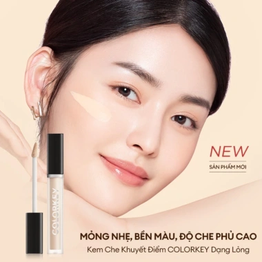 Kem Che Khuyết Điểm COLORKEY Cover All 6ml Dạng Lỏng Mỏng Nhẹ Che Phủ Cao Chính Hãng 139k 3 Kem Che Khuyết Điểm COLORKEY Cover All 6ml Dạng Lỏng Mỏng Nhẹ Che Phủ Cao Chính Hãng 139k 3