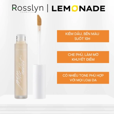 Kem Che Khuyết Điểm Lemonade Kiềm Dầu Matte Addict 3g - Bền Màu Lâu Trôi, Giá 179.000đ Rosslyn Cosmetic 4 Kem Che Khuyết Điểm Lemonade Kiềm Dầu Matte Addict 3g - Bền Màu Lâu Trôi, Giá 179.000đ Rosslyn Cosmetic 4