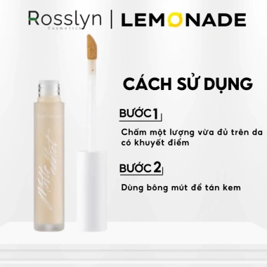 Kem Che Khuyết Điểm Lemonade Kiềm Dầu Matte Addict 3g - Bền Màu Lâu Trôi, Giá 179.000đ Rosslyn Cosmetic 6 Kem Che Khuyết Điểm Lemonade Kiềm Dầu Matte Addict 3g - Bền Màu Lâu Trôi, Giá 179.000đ Rosslyn Cosmetic 6