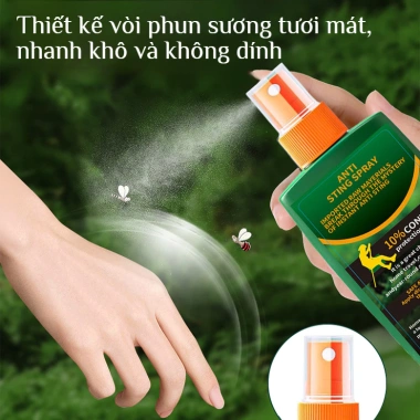 Kem Chống Muỗi Không Mùi 12h - Giảm Ngứa, Xịt Chống Côn Trùng Dành Cho Dã Ngoại, Câu Cá, Trẻ Em