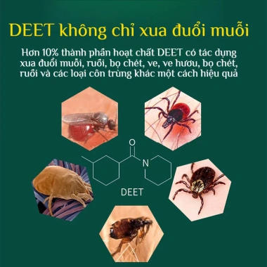 Kem Chống Muỗi Không Mùi 12h - Giảm Ngứa, Xịt Chống Côn Trùng Dành Cho Dã Ngoại, Câu Cá, Trẻ Em