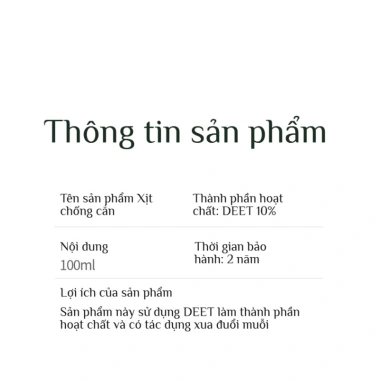 Kem Chống Muỗi Không Mùi 12h - Giảm Ngứa, Xịt Chống Côn Trùng Dành Cho Dã Ngoại, Câu Cá, Trẻ Em