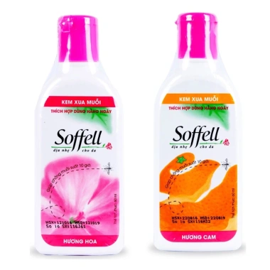 Kem chống muỗi SOFFELL 60ml Hương Hoa và Cam - Diệt muỗi hiệu quả, giá 36.000đ