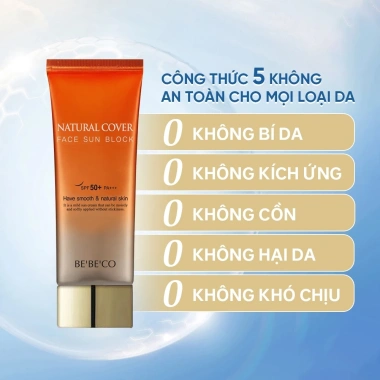 Kem chống nắng 2in1 Nâng Tone + Kem Nền BEBECO Natural Cover 70ml - Giá 415.650₫ 2 Kem chống nắng 2in1 Nâng Tone + Kem Nền BEBECO Natural Cover 70ml - Giá 415.650₫ 2