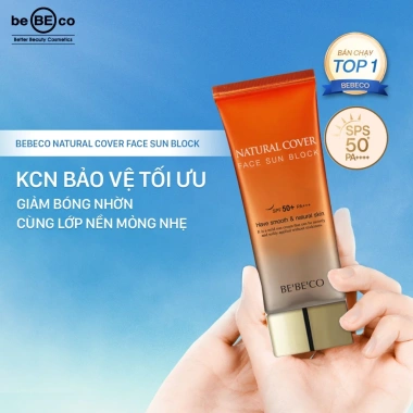 Kem chống nắng 2in1 Nâng Tone + Kem Nền BEBECO Natural Cover 70ml - Giá 415.650₫