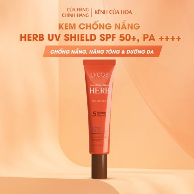 Kem chống nắng 5 thảo mộc Lycos - Bảo vệ da SPF 50, giảm giá 355k